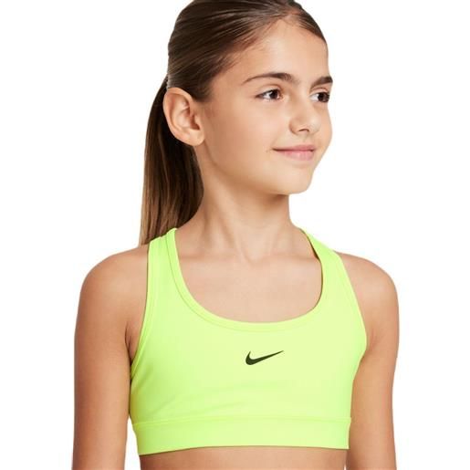 Nike reggiseno per ragazze Nike girls swoosh sports bra - volt/black