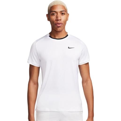 Nike t-shirt da uomo Nike court dri-fit advantage top - white/black