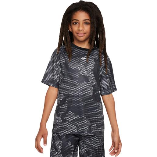 Nike maglietta per ragazzi Nike kids dri-fit short-sleeve top - black/white