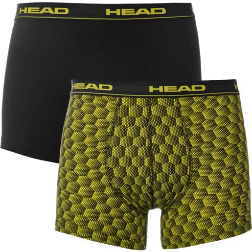 Head boxer sportivi da uomo Head men's boxer 2p - yellow/black