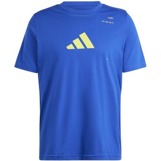 Adidas t-shirt da uomo Adidas padel category graphic t-shirt - royal blue