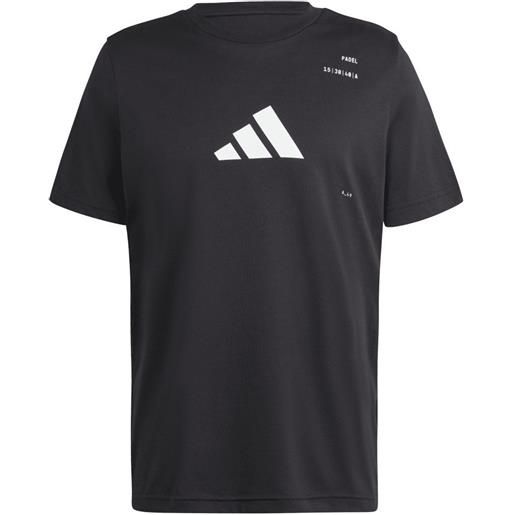 Adidas t-shirt da uomo Adidas padel category graphic t-shirt - black