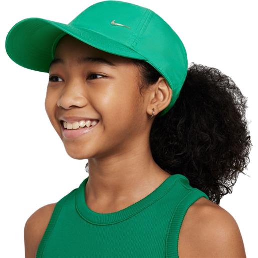 Nike berretto da tennis Nike kids dri-fit club unstructured metal swoosh cap - stadium green