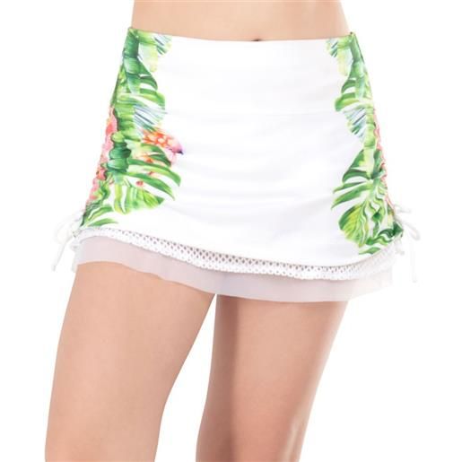 Lucky in Love gonnellina per ragazze Lucky in Love girls palm island ruche skirt - white