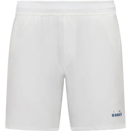 Diadora pantaloncini da tennis da uomo Diadora shorts icon 7 " - optical white