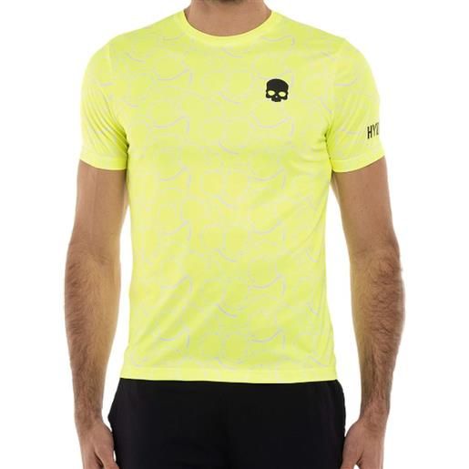 Hydrogen t-shirt da uomo Hydrogen allover tennis tech t-shirt - fluo yellow