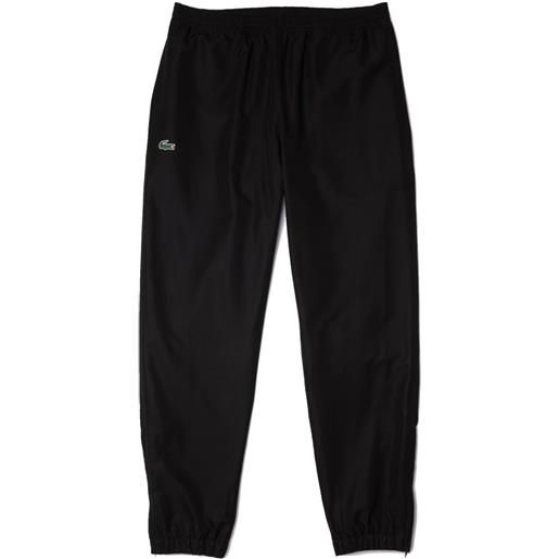 Lacoste pantaloni da tennis da uomo Lacoste sport lightweight sweatpants - black/white