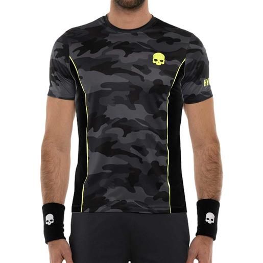 Hydrogen t-shirt da uomo Hydrogen camo tech t-shirt - anthracite camouflage/anthracite/yellow