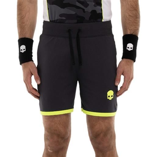 Hydrogen pantaloncini da tennis da uomo Hydrogen camo tech shorts - anthracite camouflage/anthracite/yellow