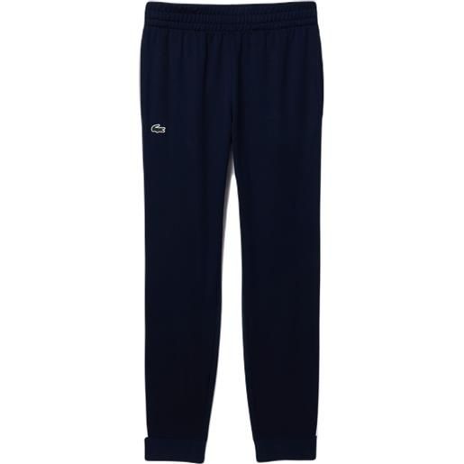 Lacoste pantaloni da tennis da uomo Lacoste technical pants - navy blue/white
