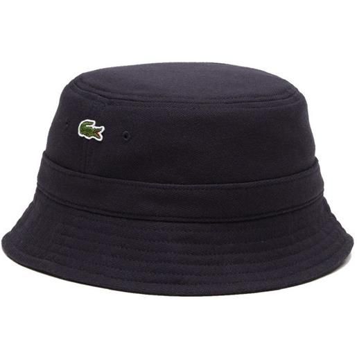 Lacoste berretto da tennis Lacoste organic cotton bucket hat - navy blue