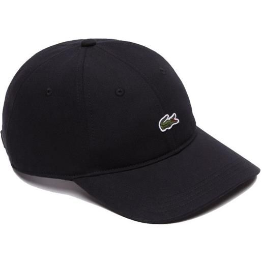 Lacoste berretto da tennis Lacoste organic cotton twill cap - black
