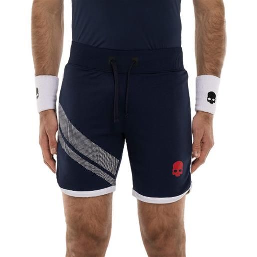 Hydrogen pantaloncini da tennis da uomo Hydrogen sport stripes tech shorts - blue navy/white