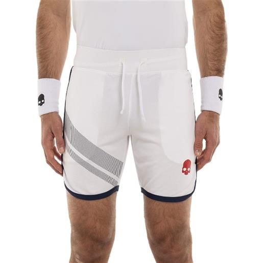 Hydrogen pantaloncini da tennis da uomo Hydrogen sport stripes tech shorts - white/blue navy