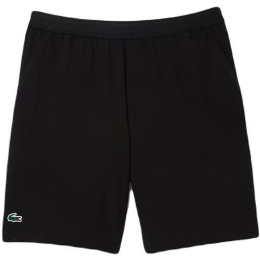 Lacoste pantaloncini da tennis da uomo Lacoste sweatsuit ultra-dry regular fit tennis shorts - black