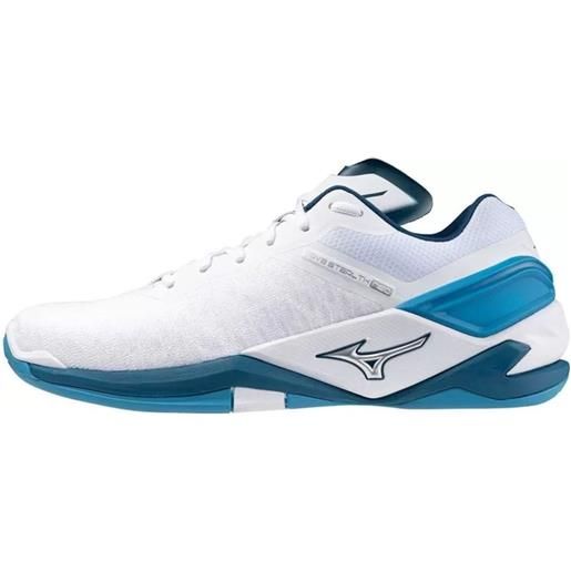 Mizuno scarpe da uomo per badminton/squash Mizuno wave stealth neo - white/sailor blue/silver