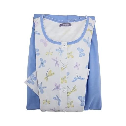 ALAMBRA pigiama donna taglie forti, calibrate, nuova collezione primavera estate cotone (colore 3, 54)