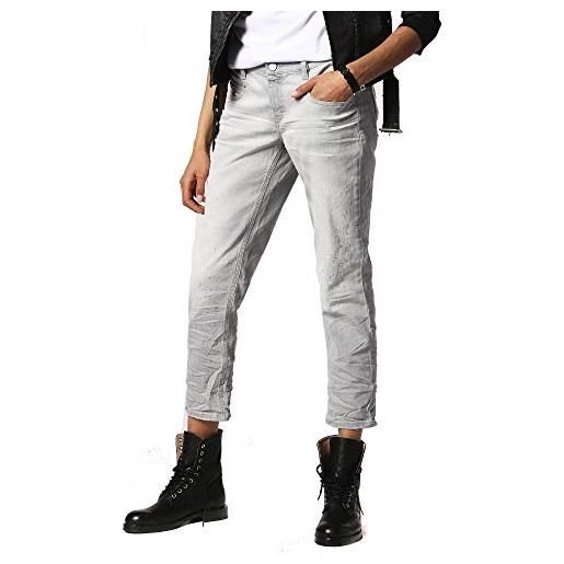 Diesel belthy-ankle 084hs jeans donna slim straight (26w / 32l, grigio)