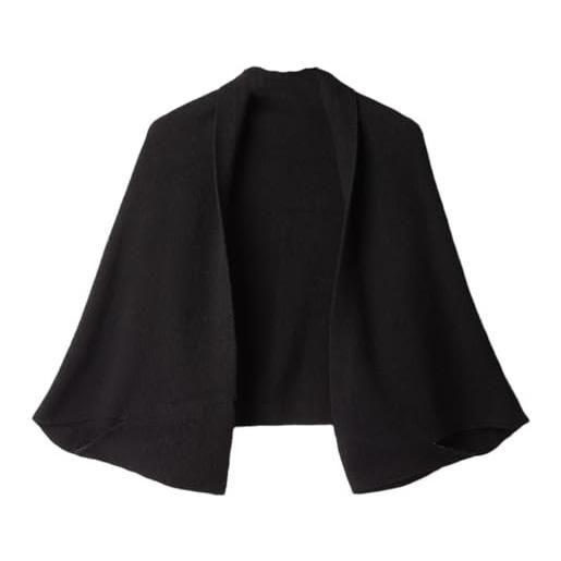 Generic scialle lavorato a maglia da donna in lana 100% morbido e caldo cardigan mantello avvolge spalla collo sciarpe multifunzionali in pashmina