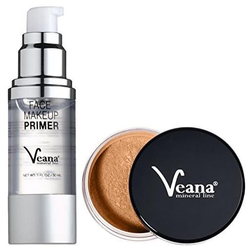 Veana 4260395072136 mineral foundation dark tan + trucco primer, 1er pack (1 x 39 ml)