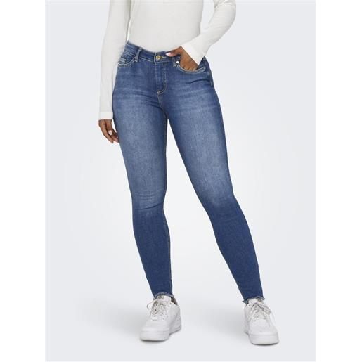Only jeans skinny fit vita media da donna