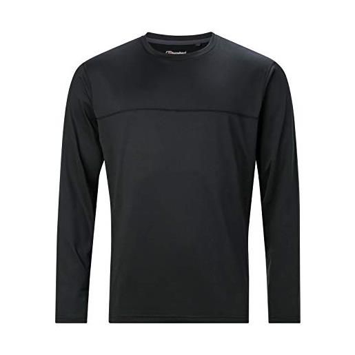 Berghaus voyager base layer long sleeve, t-shirt donna, nero/nero, l