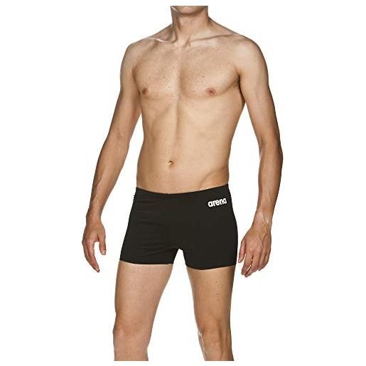 Arena m solid short, bermuda nuoto uomo, nero (black/white), 56 it