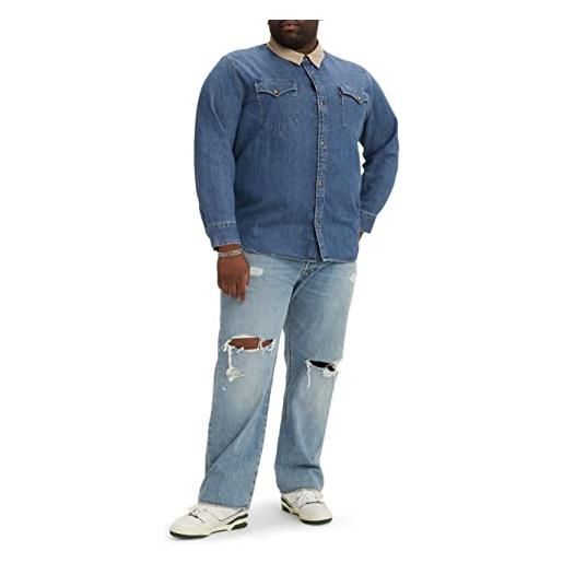 Levi's 501 original fit big & tall, jeans, uomo, onewash, 50w / 34l