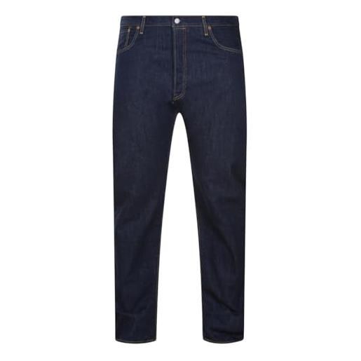 Levi's 501 original fit big & tall, jeans, uomo, medium indigo worn in, 50w / 32l