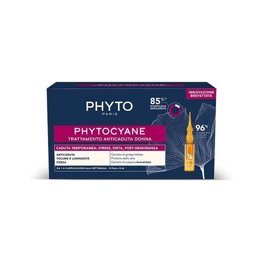 Phyto Phytocyane trattamento anticaduta donna caduta temporanea 12 fiale da 5ml