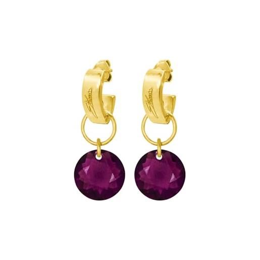 Ellen Kvam Jewelry classic cut earrings - burgundy