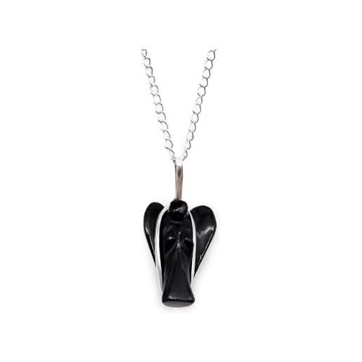 Ancient Wisdom ciondolo gemstone guardian angel pendant - black agate gpj-20 marca, única, metallo, nessuna pietra preziosa