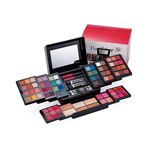 CHSEEO kit per il trucco di bellezza, set di trucchi completo trousse di trucchi palette ombretti correttore fard cosmetics astuccio per il trucco palette trucchi per occhi, viso e labbra #2