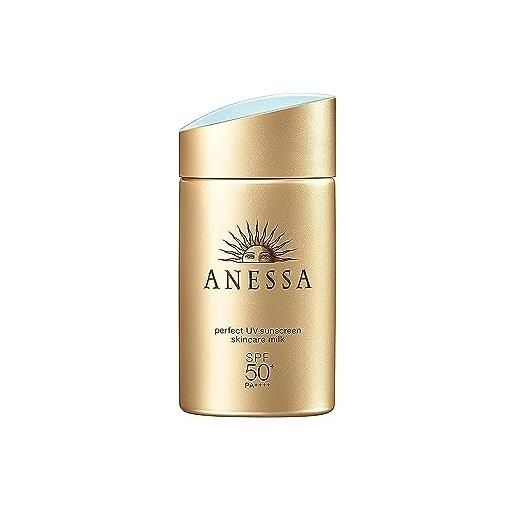 Anessa shiseido anessa, latte solare ideale per la cura della pelle spf50 +/pa++++, 60 ml (etichetta in lingua italiana non garantita)