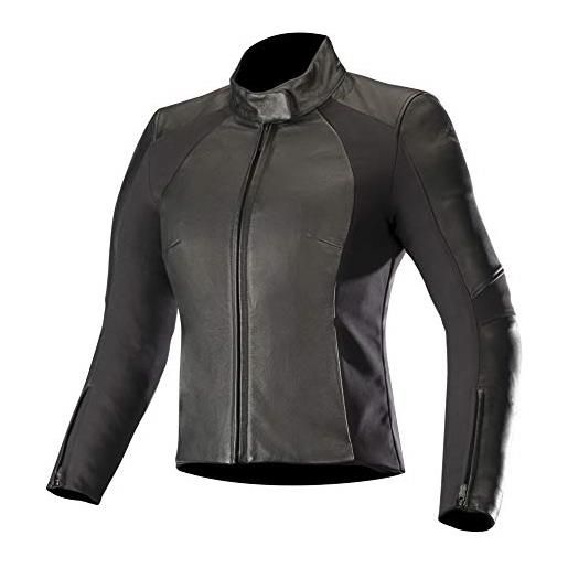 Alpinestars vika v2 - giacca da moto da donna, in pelle, colore nero, taglia 38