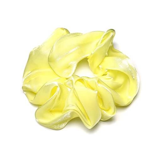 QinGoo fascia elastica per capelli, adatta per tutti i giorni, viaggi, feste (giallo)