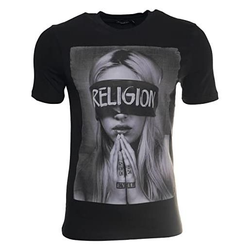 Religion clothing blind fold - maglietta da uomo, nero, m