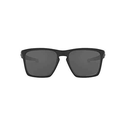 Oakley sliver xl, occhiali da sole uomo, nero (grey polarized), , 57