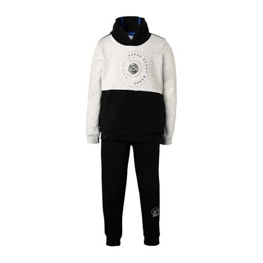 Kappa logo benzem kid - sport suits - tuta - bambino - off white mel-black