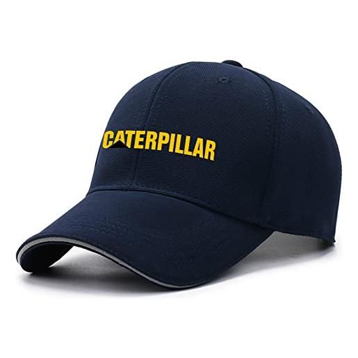 HAOZAILIN berretto da baseball da uomo per cappello da papà casual con stampa caterpillar cappelli da baseball regolabili cappellini da camionista cappellini da golf cappellino sportivo-black||one size