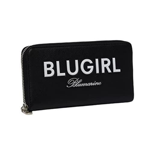 BLUGIRL portafoglio blugirl zip around portafoglio nero donna 19x10x2,5 cm