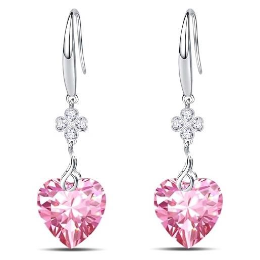 Arranview Jewellery - Orecchini a perno, in argento Sterling 925, cristallo austriaco trasparente da 3 mm