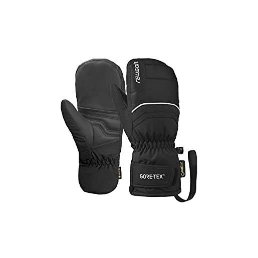 Reusch tommy gtx velcro junior - guanti da bambino, misura 5,5, colore: nero/bianco