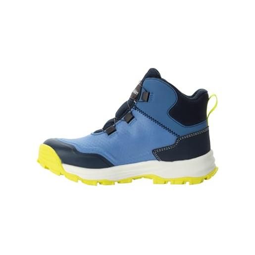 Jack Wolfskin cyrox texapore dial mid k, scarpe da passeggio unisex-bambini, blu elementale, 29 eu