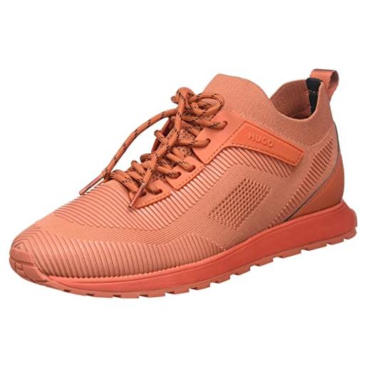 HUGO icelin_runn_rkn a, scarpe da ginnastica uomo, arancione scuro 801, 40 eu