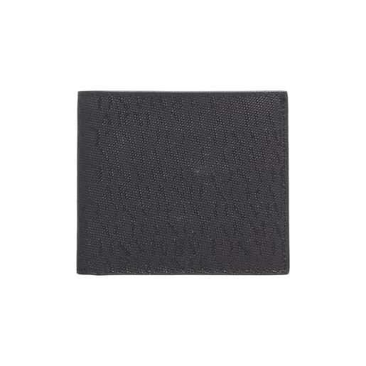 Armani Exchange ivan, essential, bifold, portafoglio bi-fold da uomo, nero, einheitsgröße