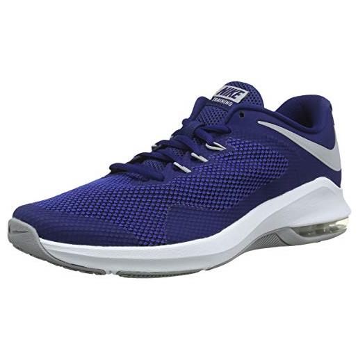 Nike air max alpha trainer, scarpe da ginnastica basse uomo, multicolore (blue force/wolf grey 400), 41 eu