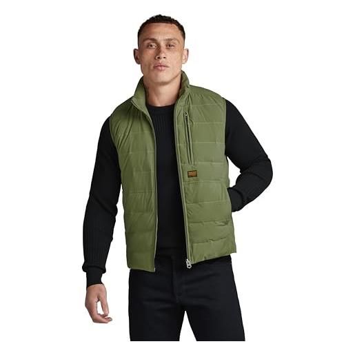 G-STAR RAW foundation liner vest donna, verde scuro (sage d24277-d518-724), xs