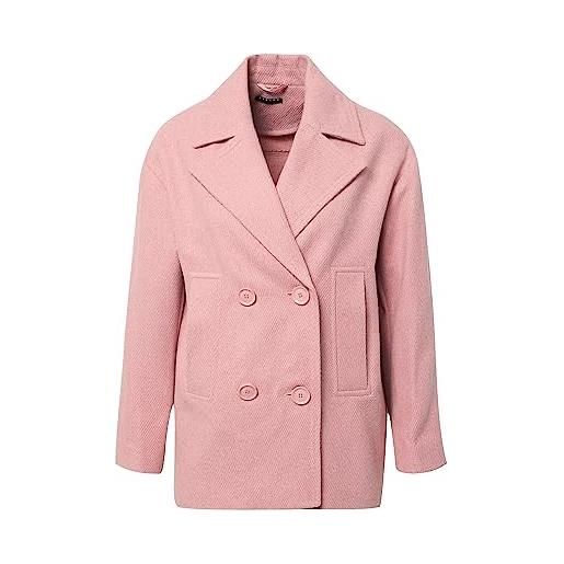 Sisley heavy jacket 2boyln027 cappotto, rosa 90k, 44 donna