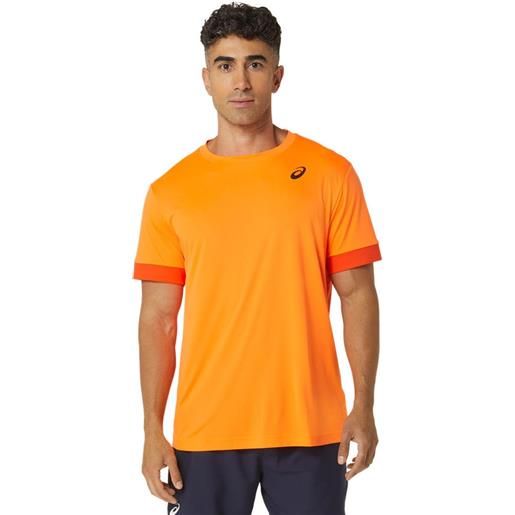 Asics t-shirt da uomo Asics court short sleeve top - shocking orange/koi